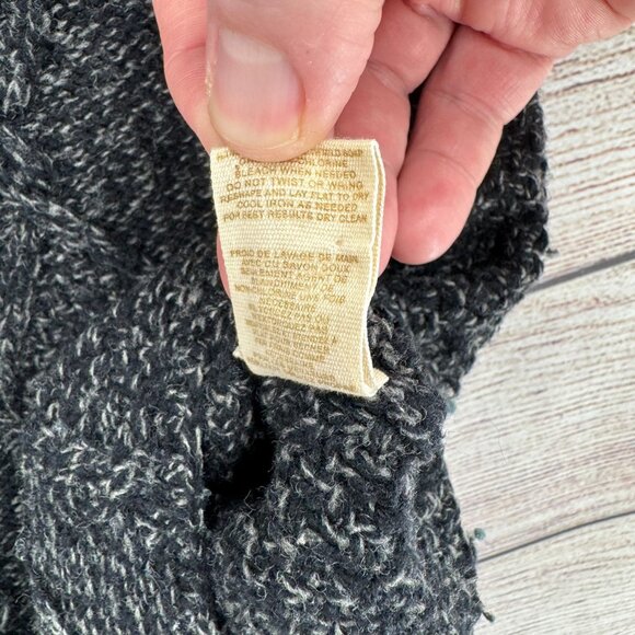 Free People Wool Blend Sweater Shirt Women's Size Medium Blue/Black - Picture 12 of 12